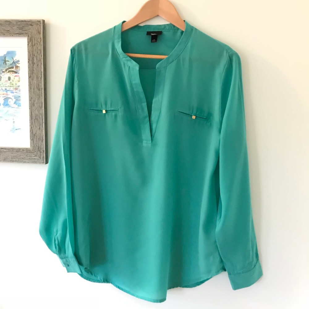 4/$25 Teal Career Top